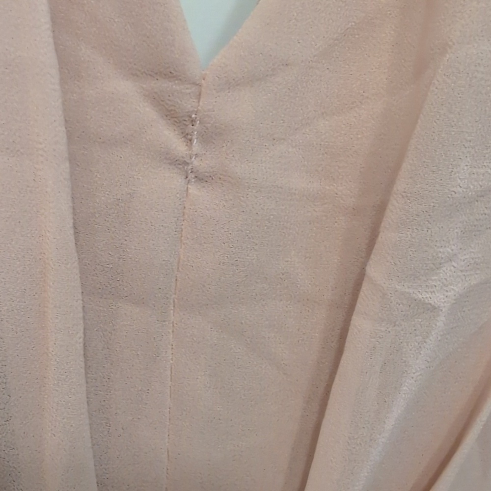 NWT Lulu’s - Make Me Marvel Blush V-Neck Sleeveless Maxi Dress - Picture 15 of 16